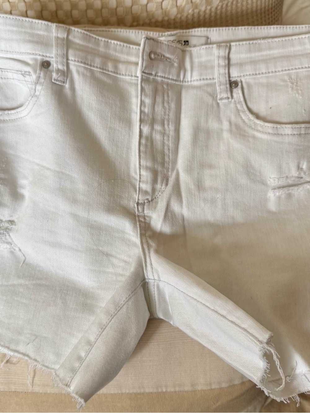 Joe's Jeans White Denim Shorts- New